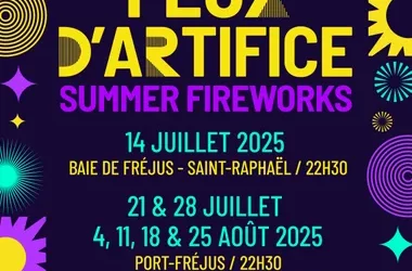 Feux d’artifice Port-Fréjus 2025 : 6 soirées magiques